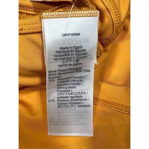 NWT Madewell Women's Yellow Tungsten Glow Flex Cutout Fitness Dress‎ Size XS - Picture 5 of 8